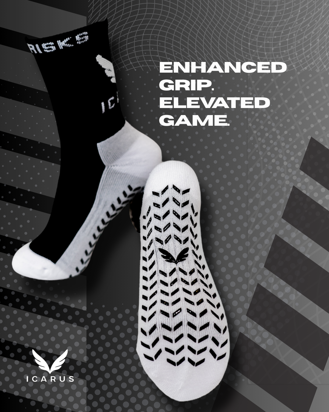 ICARUS GripTech Performance Soccer Socks