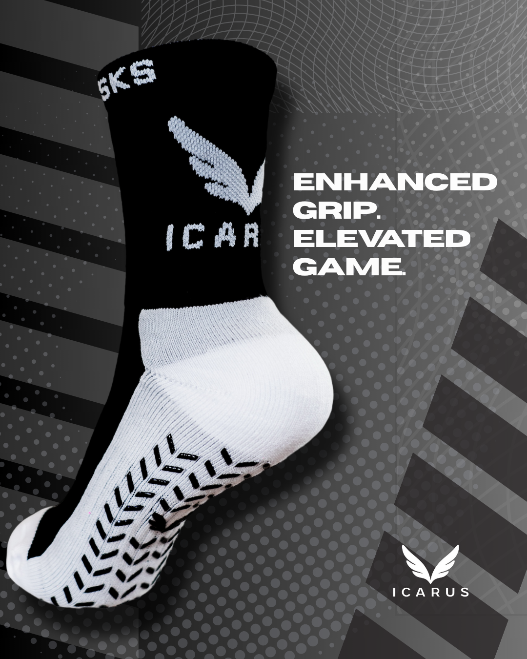 ICARUS GripTech Performance Soccer Socks