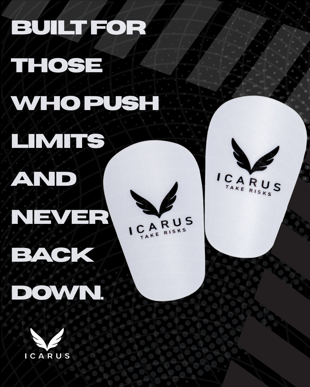 ICARUS “Take Risks” Shin Guards – Icarus Performance