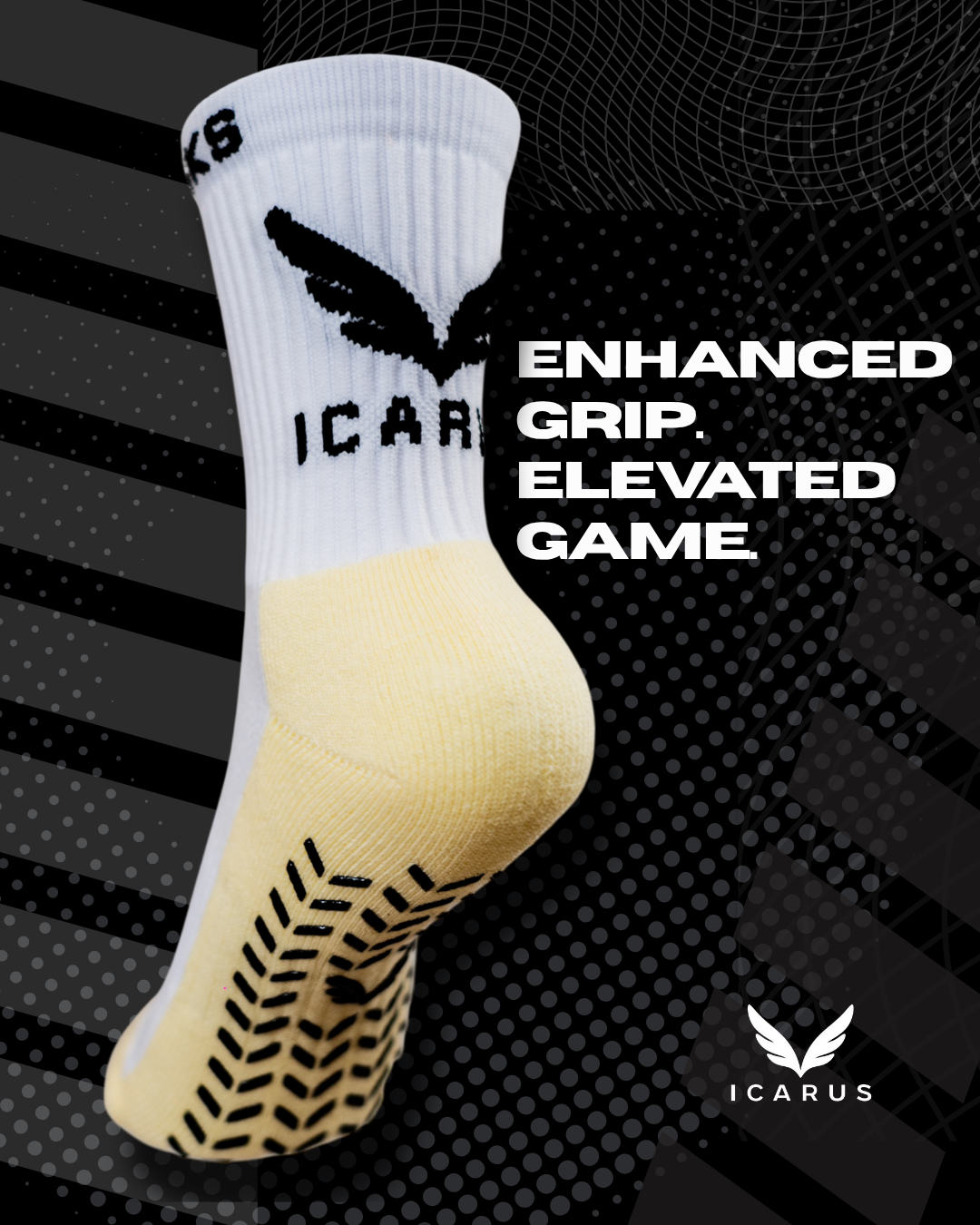 ICARUS GripTech Performance Soccer Socks