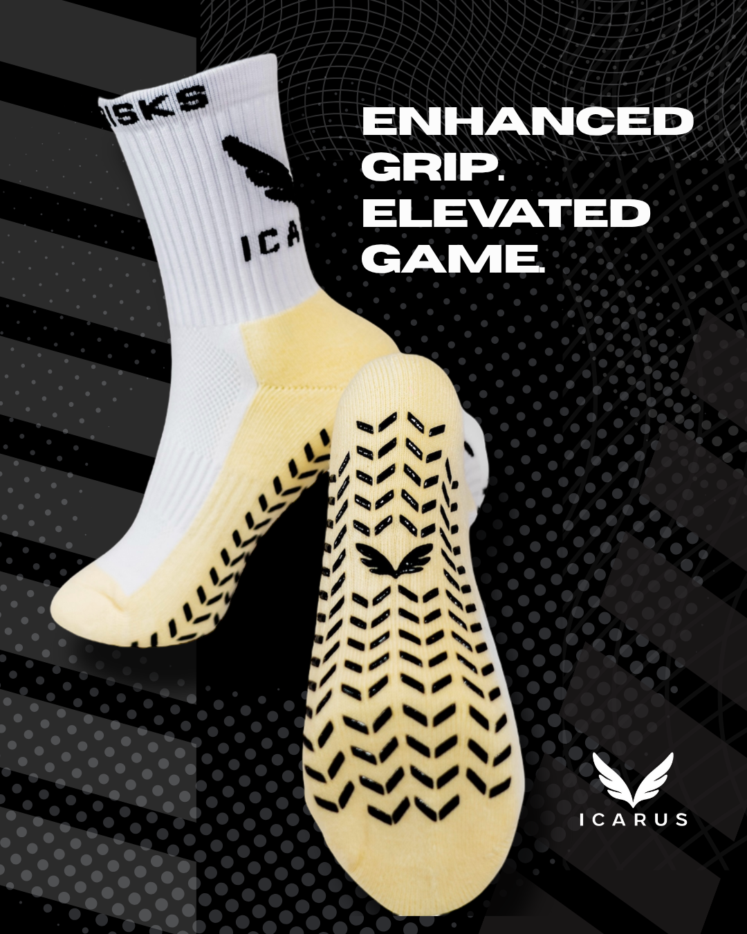 ICARUS GripTech Performance Soccer Socks